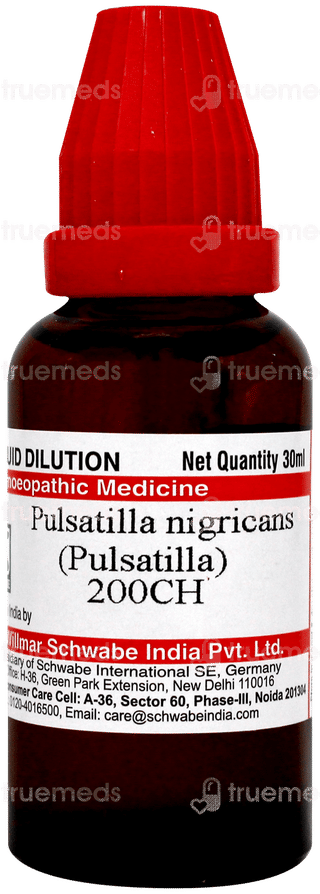 Dr Willmar Schwabe Pulsatilla Nigricans 200ch Dilution 30ml
